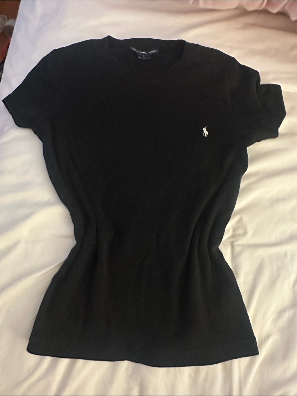 Ralph Lauren Black Short-Sleeve Crew Tee with Polo Pony